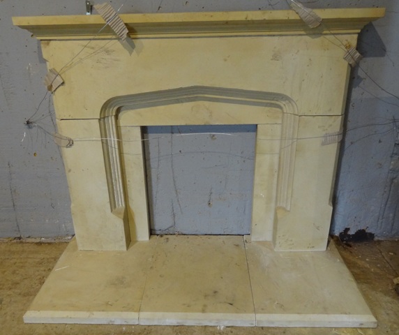 Tudor Arch Limestone Fireplace Original Uk